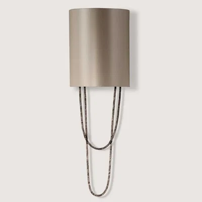 Tobias Oliver Porta Romana I Small Pendolino Wall Light | Burnt Silver
