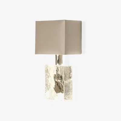 Tobias Oliver Porta Romana I Marlin Bathroom Wall Light | Perspex with Nickle