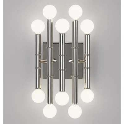Tobias Oliver Jonathan Adler I Meurice Five Arms Sconces I Nickel