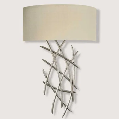 Tobias Oliver Porta Romana | Flynn Wall Light Small | Burnished Silver