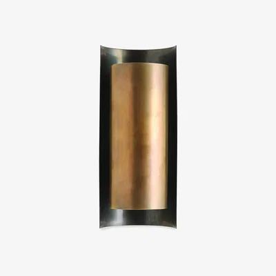 Tobias Oliver Porta Romana I Large Covex Wall Light | Antiqued Brass Bronze
