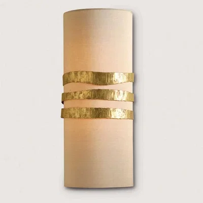 Tobias Oliver Porta Romana | Scruffy Ribbon Wall Light | White Gold