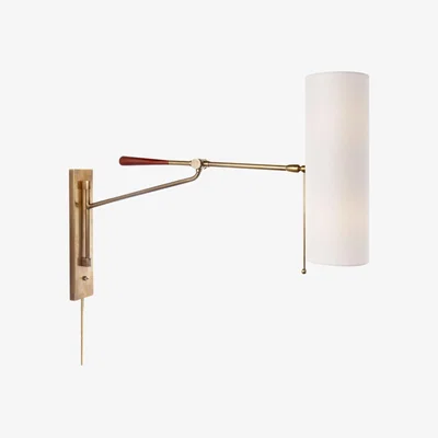 Tobias Oliver AERIN | Frankfort Wall Light | Antique Brass