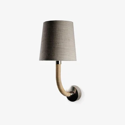 Tobias Oliver Porta Romana I Holden Wall Light I Light Cane With Nickel