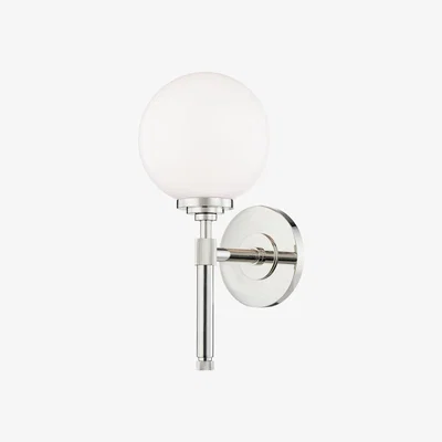 Tobias Oliver Hudson Valley | Bowery Bath and Vanity Wall Light | Polished Nickel