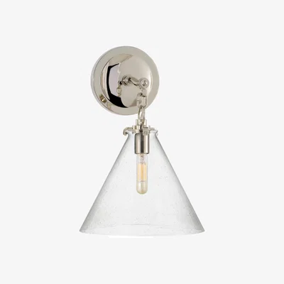 Tobias Oliver Visual Comfort | Katie Small Conical Sconce | Polished Nickel