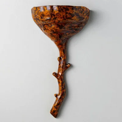 Tobias Oliver Porta Romana | Rupi Ceramic Wall Light Small | Tigers Eye