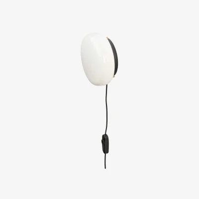 Westwing Mouth Blown Opal Glass Wall/Ceiling Lamp Opa