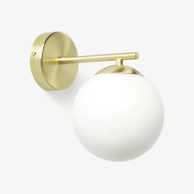 Westwing Opal Glass Wall Lamp Atlanta