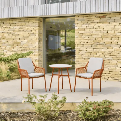 Atkin & Thyme Olivia 2 Seat Bistro Set - Terracotta