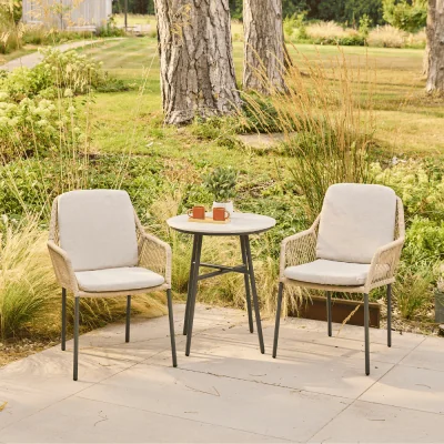 Atkin & Thyme Olivia 2 Seat Bistro Set - Wheat