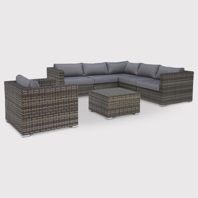 Barker and Stonehouse Syros Corner Sofa Set, Grey | Barker & Stonehouse