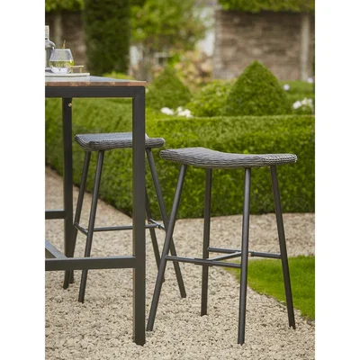 Cox and Cox NEW Two Alta Curved Bar Stools - Black