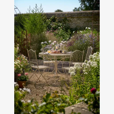 Cox and Cox Ardenne Dining Set - Cream
