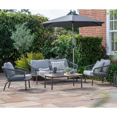Dunelm Siena Grey Lounge Set Grey