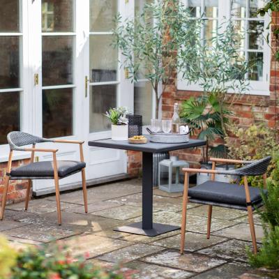 Dunelm Tulle 2 Seater Bistro Set Grey