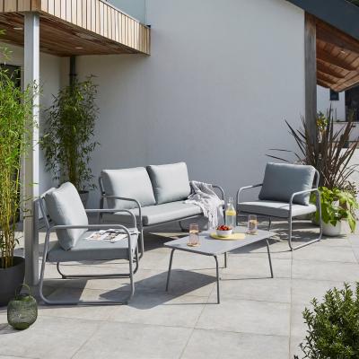 Dunelm Grey Metal Conversation Set Grey