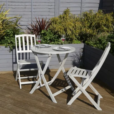 Dunelm Return - Acacia Washed Wood Bistro Set