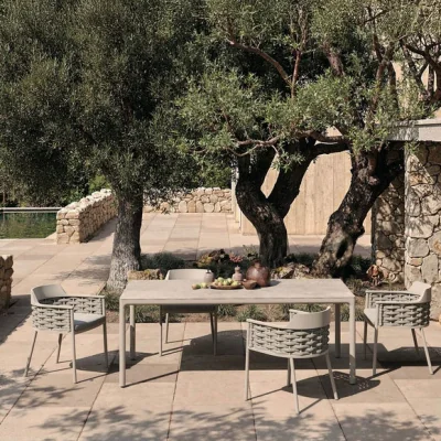 Dunelm Olma Oblong 6 Seater Garden Dining Set