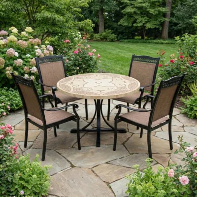 Dunelm Philadelphia Dining Table with 4 Montrose Chairs