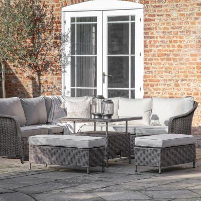 Dunelm Sandwell Square Dining Set Grey
