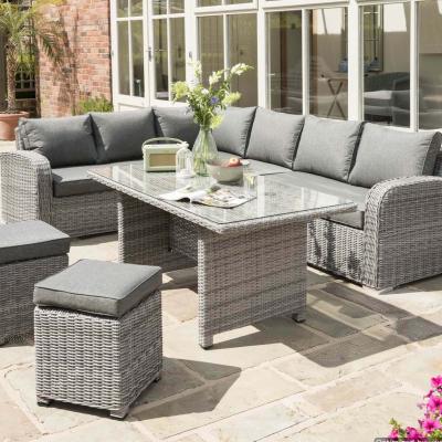 Dunelm Longbeach Corner Sofa Set Grey