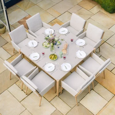 Dunelm Maze Burford 8 Seater Square Garden Dining Set