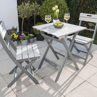 Dunelm Florenity 2 Seater Grigio Bistro Set Grey