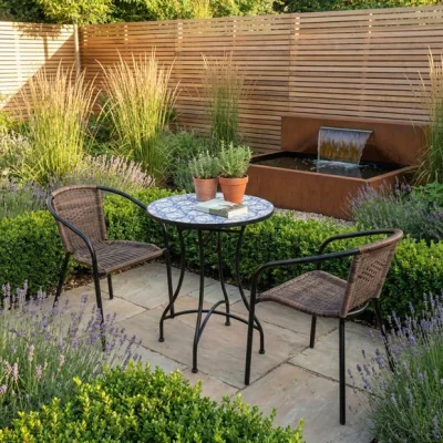 Dunelm Nassau 2 Seater Bistro Set with San Remo Chairs