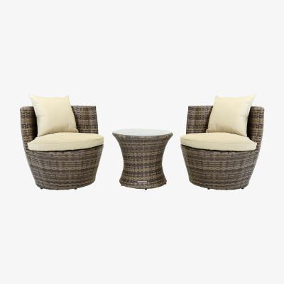 Dunelm Rattan 2 Seater Natural Bistro Set Natural