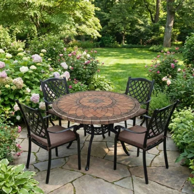 Dunelm Larkson Dining Table with 4 Caldervale Chairs