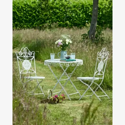 Dibor Cream 3 Piece Outdoor Bistro Set