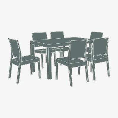 Gardenesque Garden Dining Set | Furniture Cover