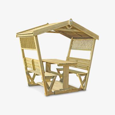 John Lewis Zest Stirling 4-Seater Garden Dining Table & Chairs Arbour, Natural