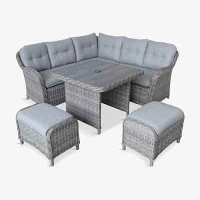 John Lewis LG Outdoor St Tropez 7-Seater Compact Garden Dining Table & Chairs Set