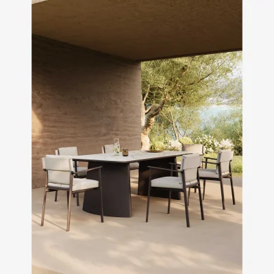 Marks & Spencer Royalcraft Oryn 6 Seater Garden Dining Set Light Cream