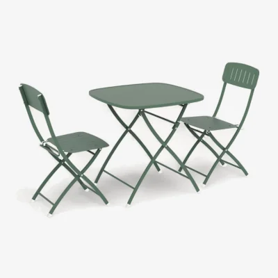 Marks & Spencer Royalcraft Venice Square Bistro Set 70cm x 70xm Light Green