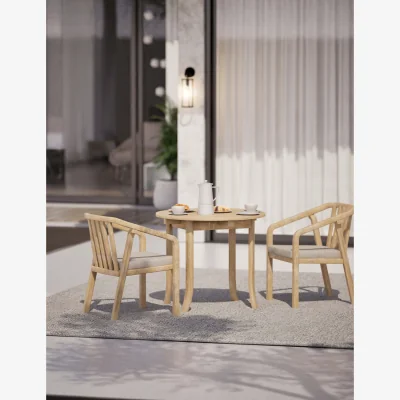 Marks & Spencer Royalcraft Maris 2-Seater Round Bistro Set Natural