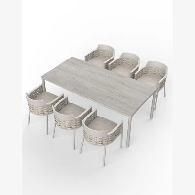 Marks & Spencer Royalcraft Olma 6 Seater Garden Dining Set Grey