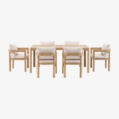 Perch and Parrow Solis 6 Seater Dining Set