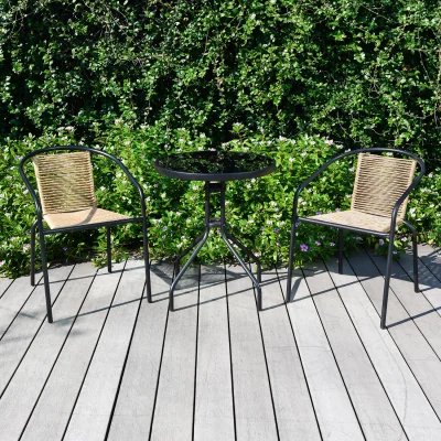 The Range Camden Bistro Set - Black
