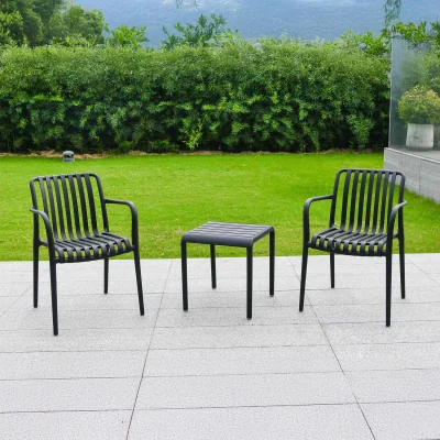 The Range Emerson Bistro Set - Black