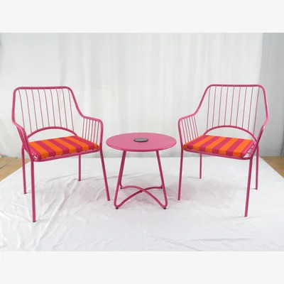 The Range Esme Solar Bistro Set - Pink