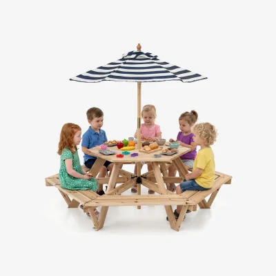 The Range Kids Outdoor Table and Bench Set