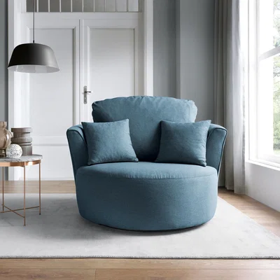 The Range Darcy Swivel Chair  - Teal