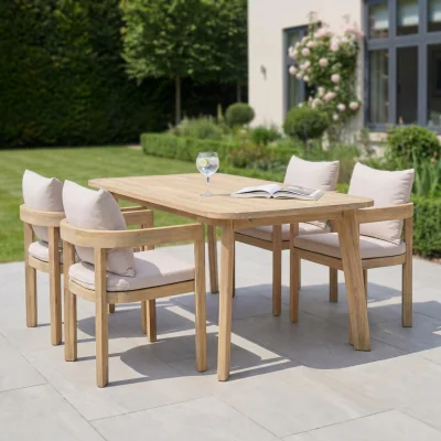 The Range Sundrift 4 Seater Garden Dining Set - Beige
