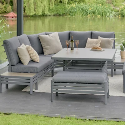 The Range Monza Large Square Modular Outdoor Garden Dining Set