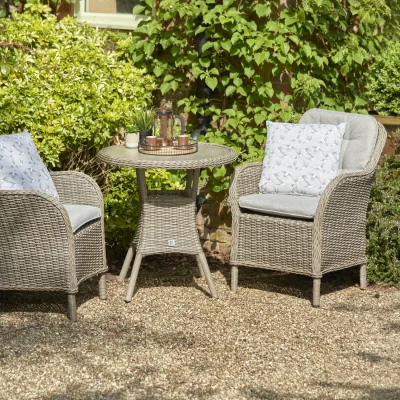 The Range St Tropez Sand Outdoor Garden Furniture 2 Seater Bistro Set