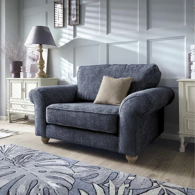 The Range Ingrid Collection Cuddle Chair - Dark Blue