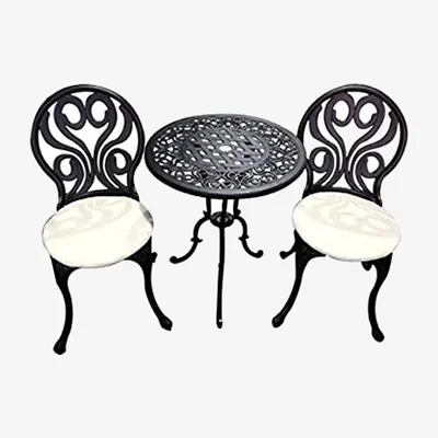 The Range Penrhyn Cast Aluminium Bistro Set - Antique Bronze